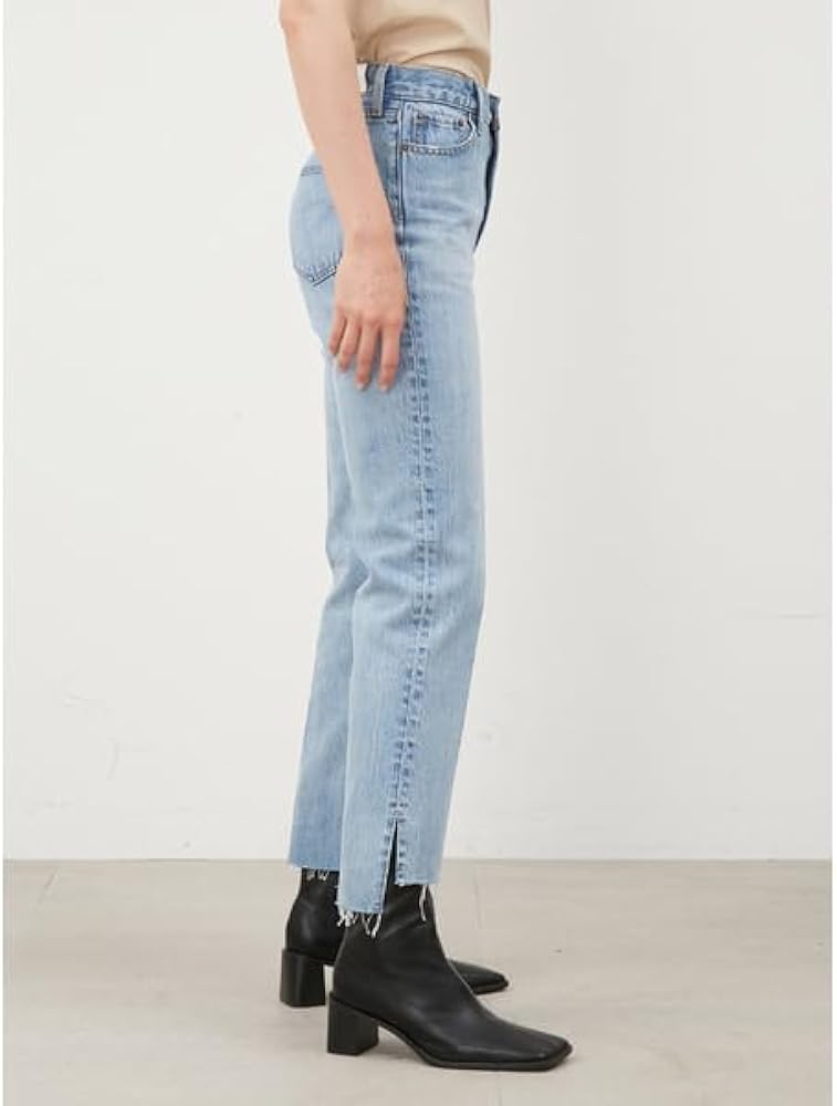 Amazon | [ミラオーウェン] 裾段差脇スリットデニムパンツ 09WFP234036